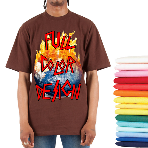 24 Full-Color Oversized Screen Print T-Shirts
